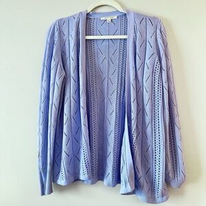 Light blue Cyrus cutout cardigan sweater